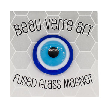 Evil Eye Fused Glass Needleminder