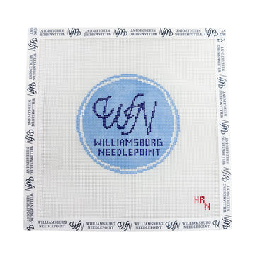 Williamsburg Needlepoint Logo Round