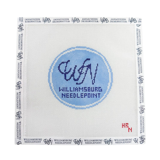 Williamsburg Needlepoint Logo Round