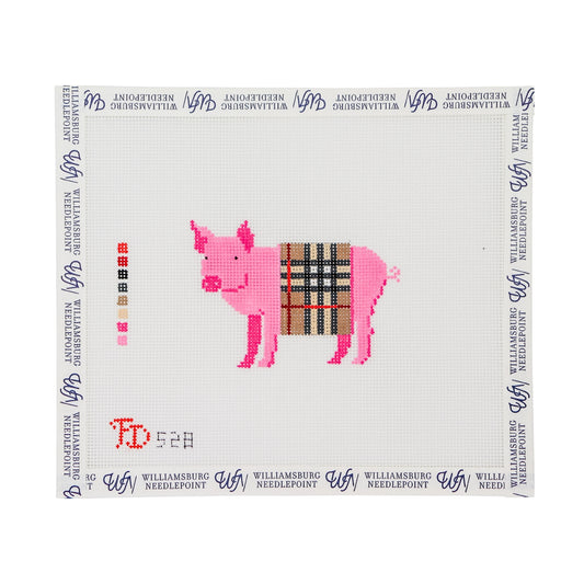 Pig In A B Plaid Blanket