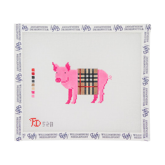 Pig In A B Plaid Blanket