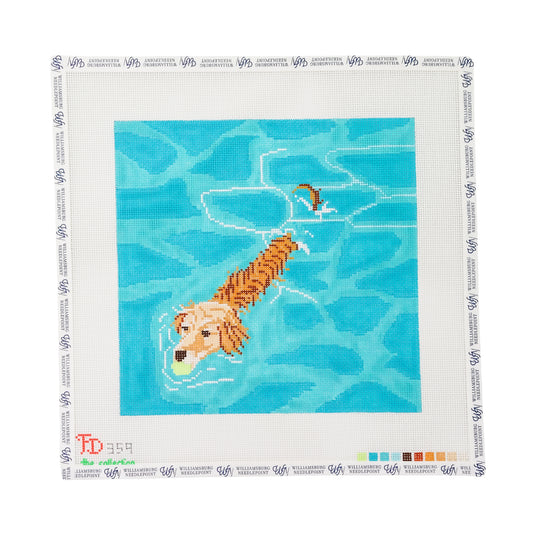 Golden Retriever Pool Fetch