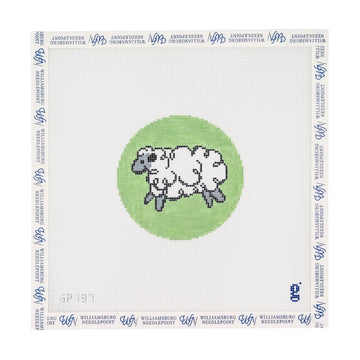 Whimsical Sheep Round