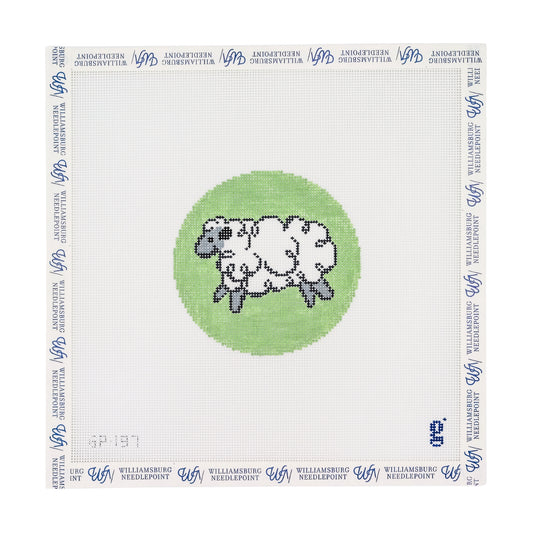 Whimsical Sheep Round