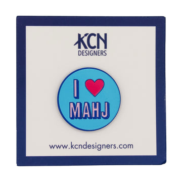 I Heart Mahj Round Needleminder