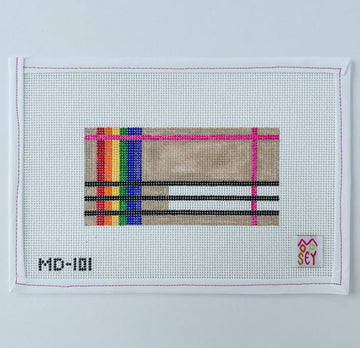 Rainbow Plaid (clutch insert or EGC)