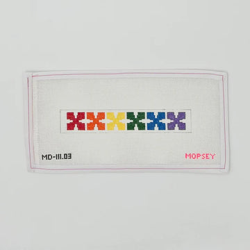 Geo Floral Key Fob (rainbow)
