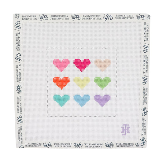 Multi-Colored Hearts