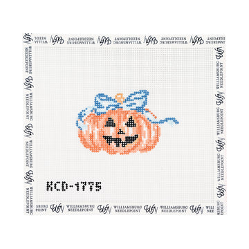Pumpkin with Blue Bow