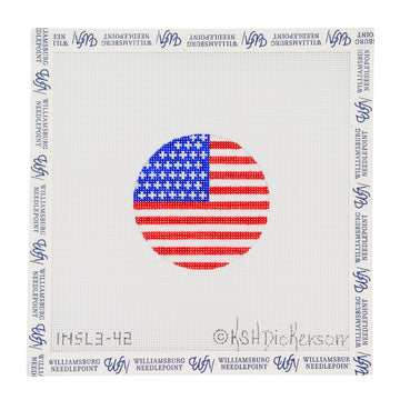 American Flag 3" Round