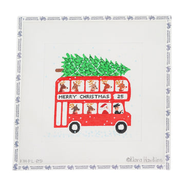 London Christmas – Bus With Santa And Reindeer