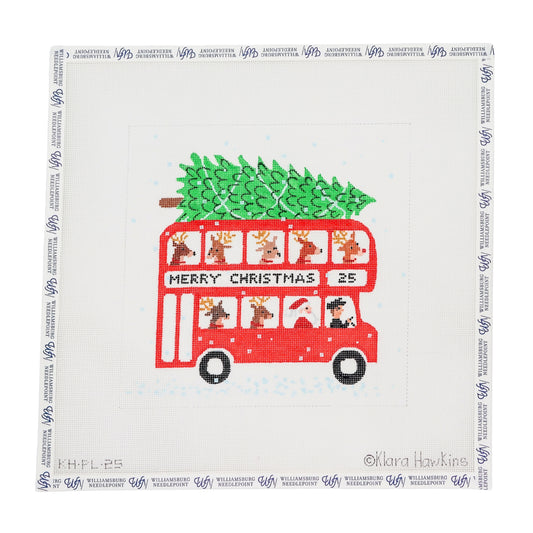 London Christmas – Bus With Santa And Reindeer
