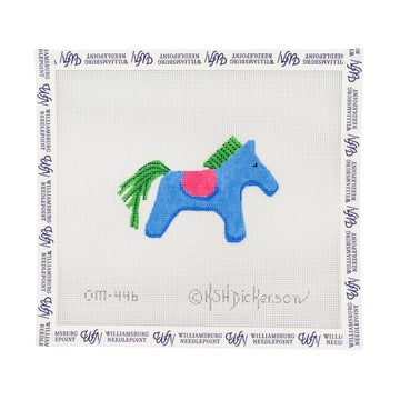 Hermes Horse Bag Charm Blue