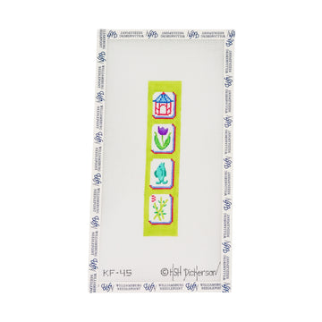Mahjong Key Fob - Chinoiserie Theme