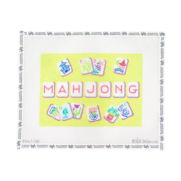 Mahjong Tile Bag - Chinoiserie Theme