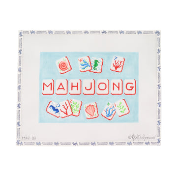 Mahjong Tile Bag - Coral Reef