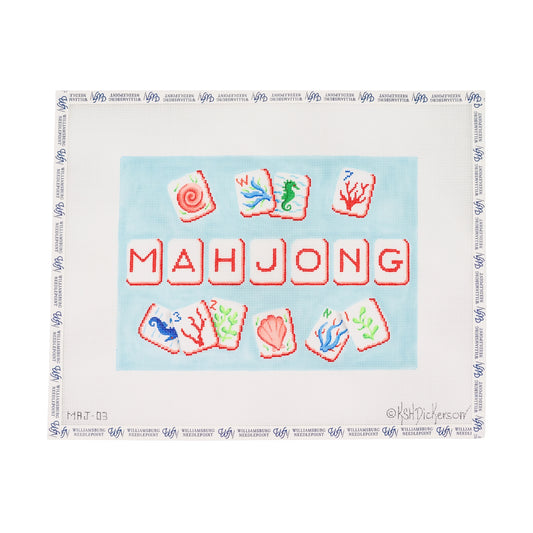 Mahjong Tile Bag - Coral Reef
