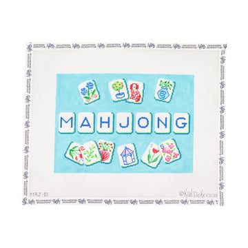 Mahjong Tile Bag - English Country Garden Theme