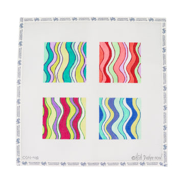 Pucci Inspired Waves Coasters