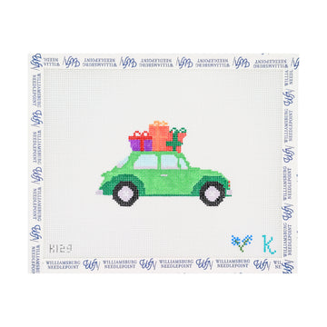 Green Bug Car With Presents