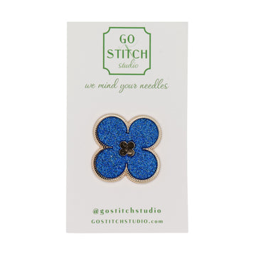 Lapis Lazuli Glitter Clover Needleminder