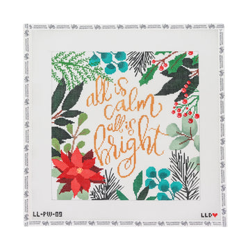 All is Calm Pillow White