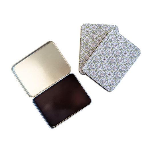Magnet Tin - Williamsburg Needlepoint Dogwood Pattern