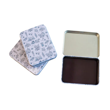 Magnet Tin - Williamsburg Needlepoint Toile Pattern