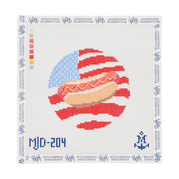 American Flag Hot Dog