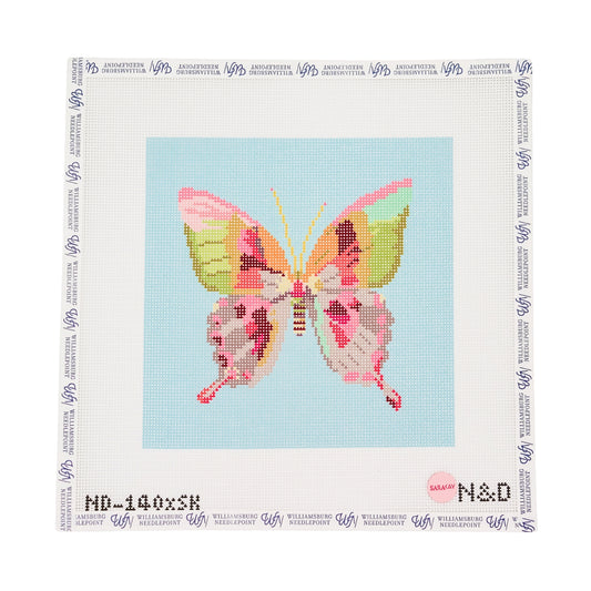 Gold And Green Butterfly 8x8