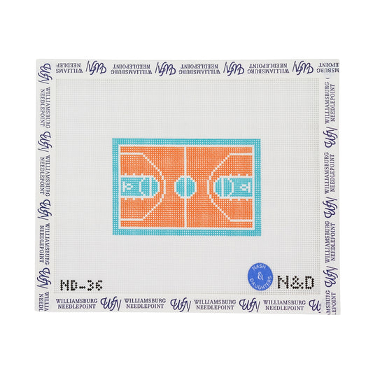 Basketball Court - Orange And Blue