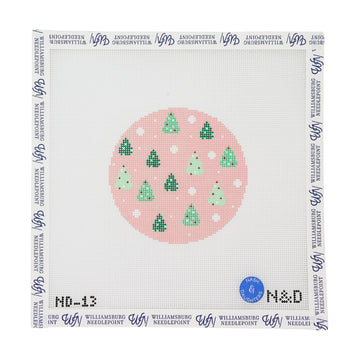 Pink Trees Round