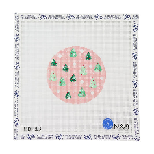 Pink Trees Round