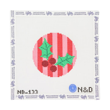 Holly Pink And Red Round