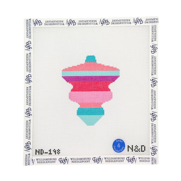 Mid Century Mod Ornament - Vintage Stripes