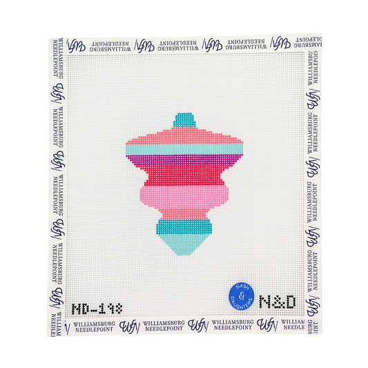Mid Century Mod Ornament - Vintage Stripes