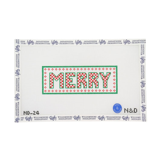 Merry Checkerboard Letters