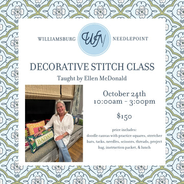 Decorative Stitch Class - October 24th