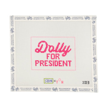 Dolly For President - Pink/White