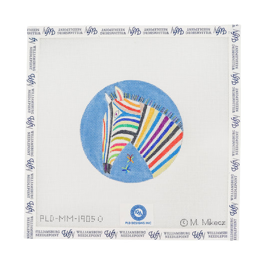 Colorful Zebra Ornament