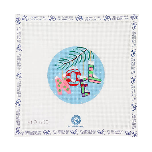 Christmas Words Ornament: "Noel" In Pinks