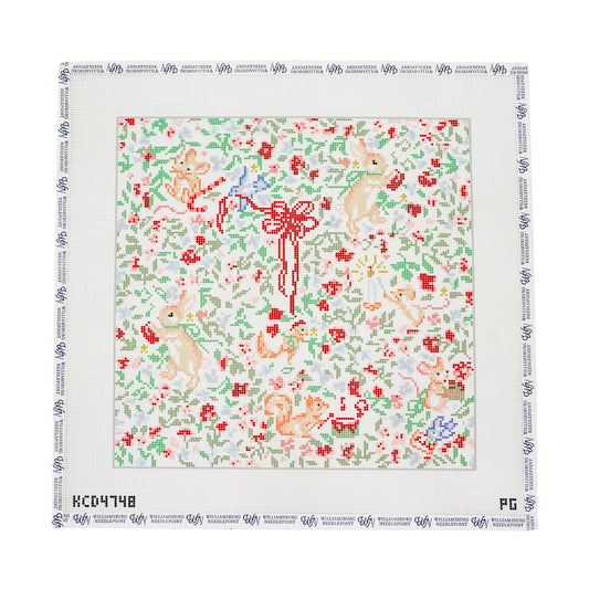 Woodland Christmas Animal Square
