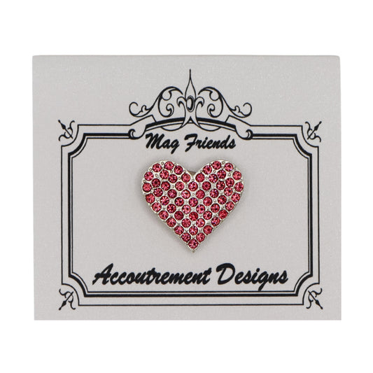 Pink Heart Rhinestone Needleminder