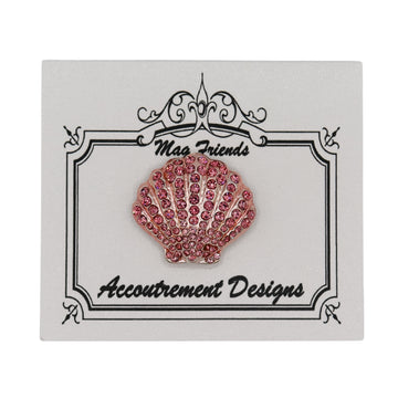 Pink Shell Rhinestone Needleminder
