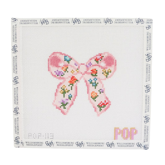 Floral Print Bow - Pink