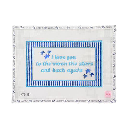 I Love You to the Moon the Stars & Back Blue
