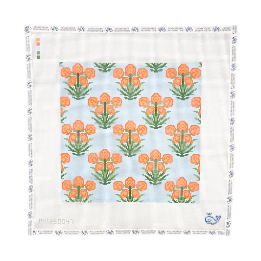 Orange Marigold Motif