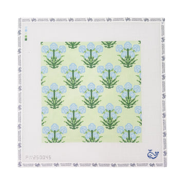 Blue Marigold Motif