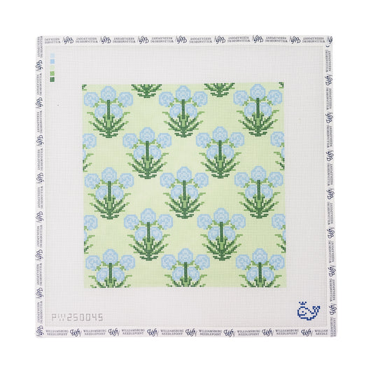 Blue Marigold Motif