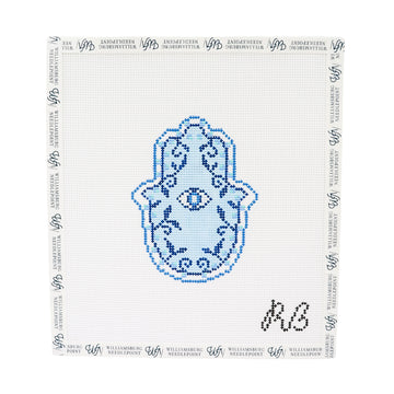 Garden Hamsa - Blue